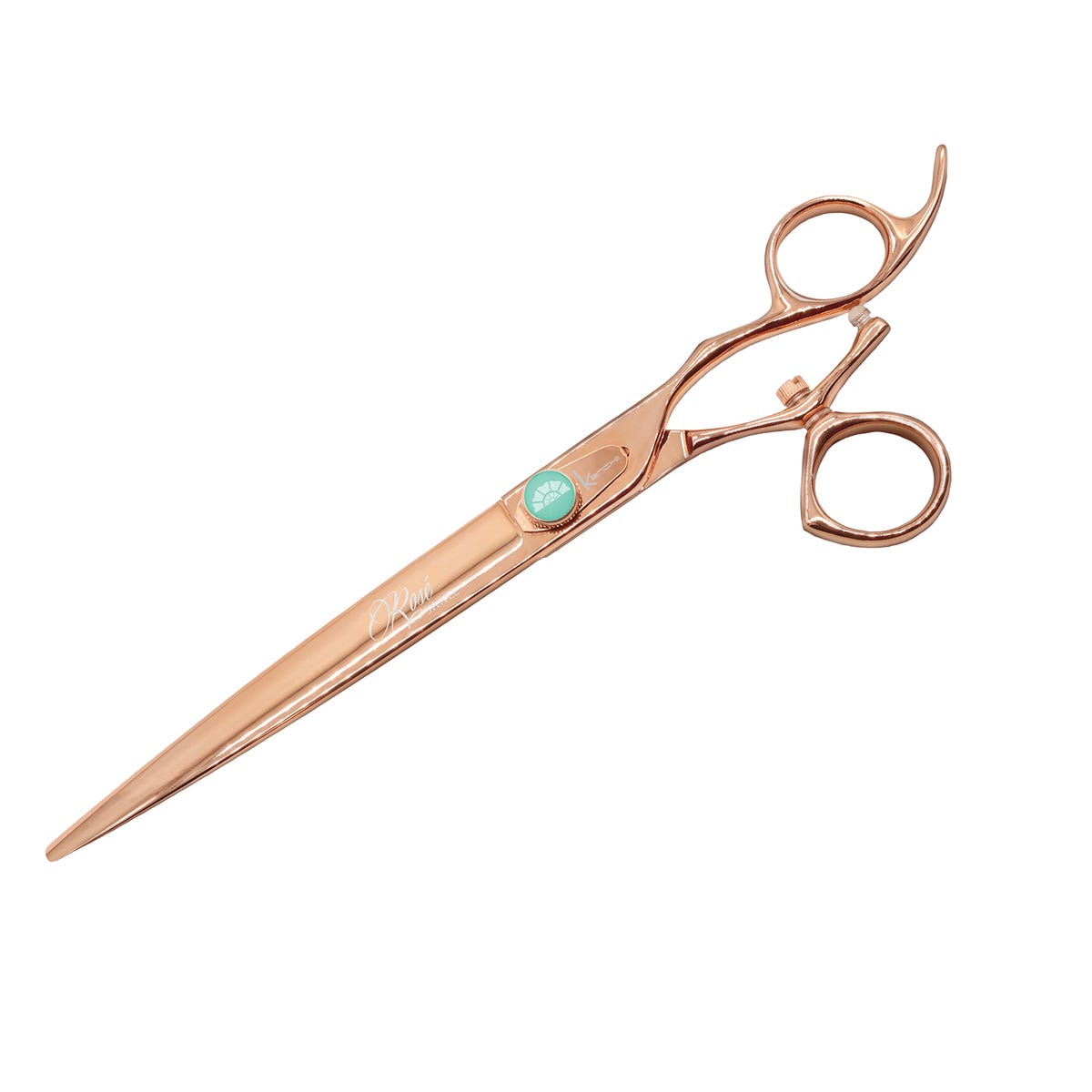 Picture of PetEdge KE1519 07 7 in. Kanchi Rose Swivel Pet Grooming Straight Shears