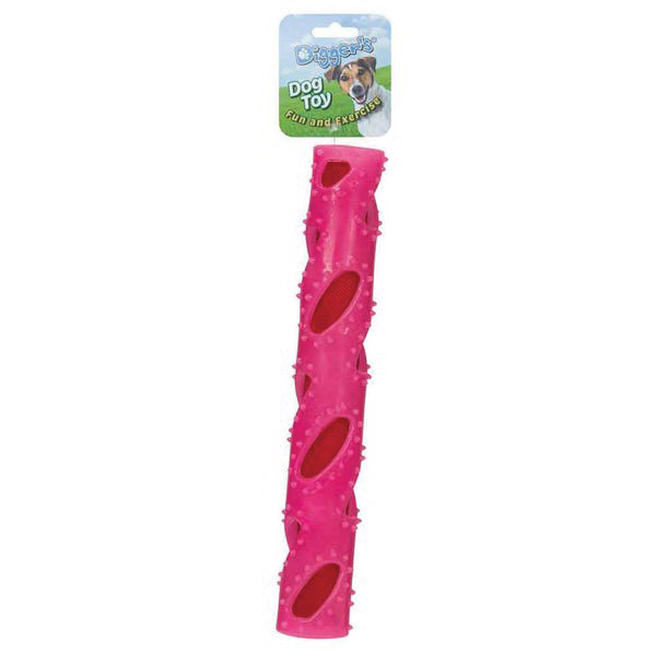 ZD7662 75 Diggers Crinkle Stuff Stick Dog Toys, Pink