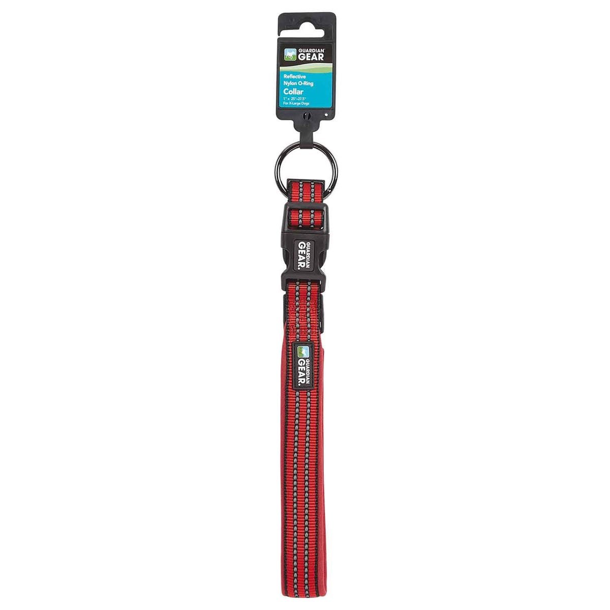 Picture of PetEdge ZA0006 12 83 Guardian Gear Reflect Nylon O-Ring Pet Collars&#44; Red - Small