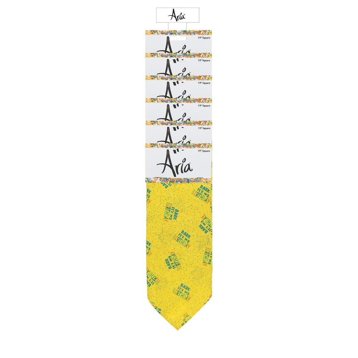 Picture of PetEdge DT2502 99 06 Aria Bark Its My Birthday Pet Grooming Bandana - 6 Piece