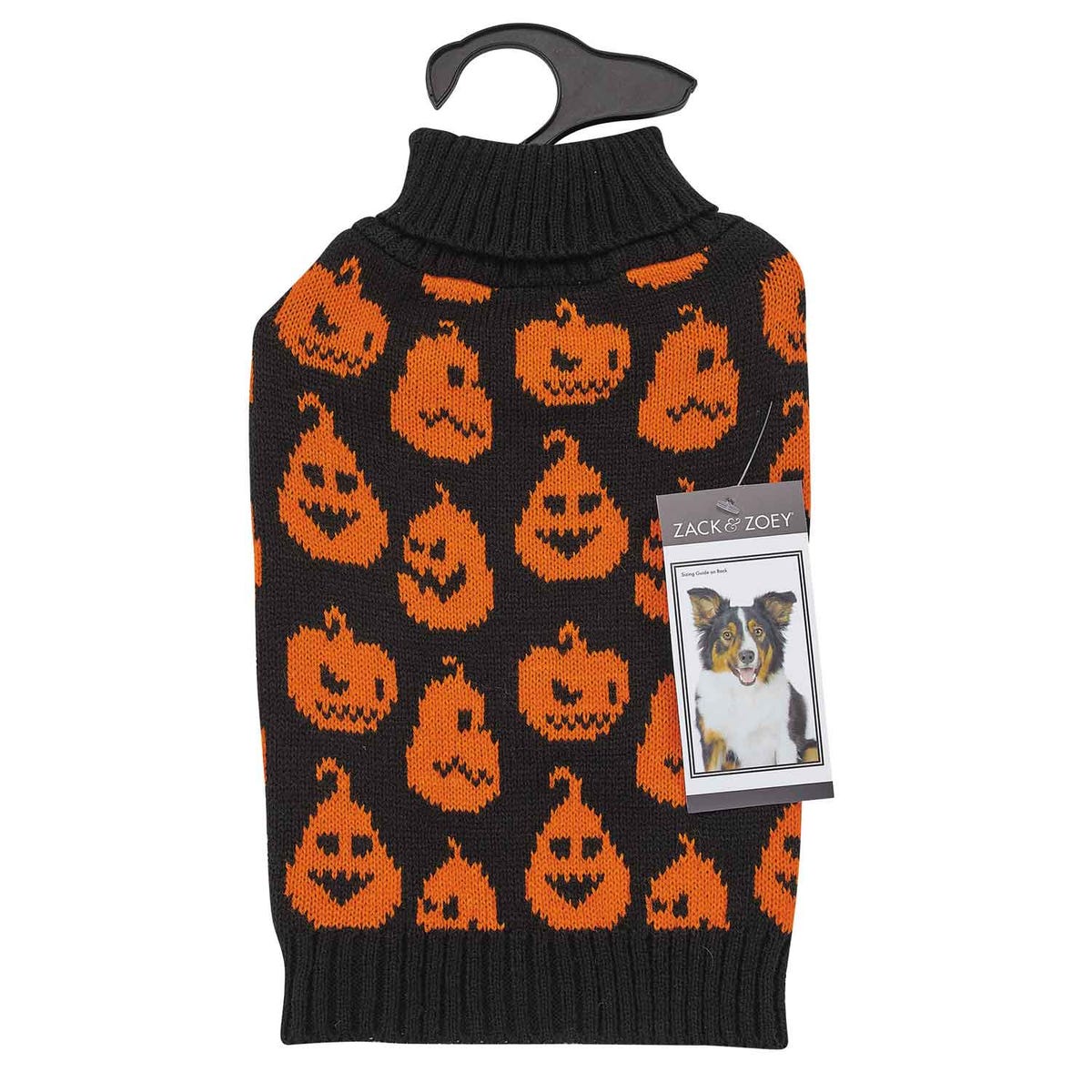 Picture of PetEdge US2129 16 Zack & Zoey Jack O Pumpkin Pet Sweaters - Medium