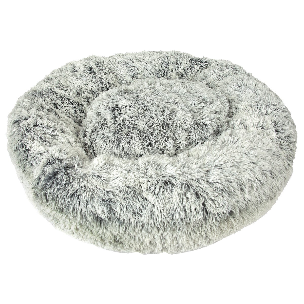 Picture of PetEdge ZW1652 18 17 Slumber Pet Super Plush Cuddler Beds&#44; Black & White - Extra Small & Small