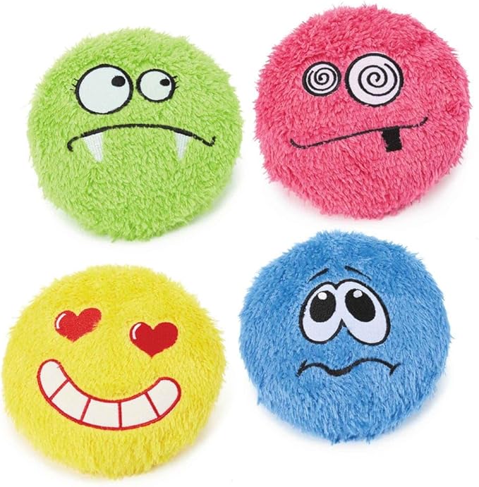 A03922 Diggers Emoji Plush Toys with Squeaker