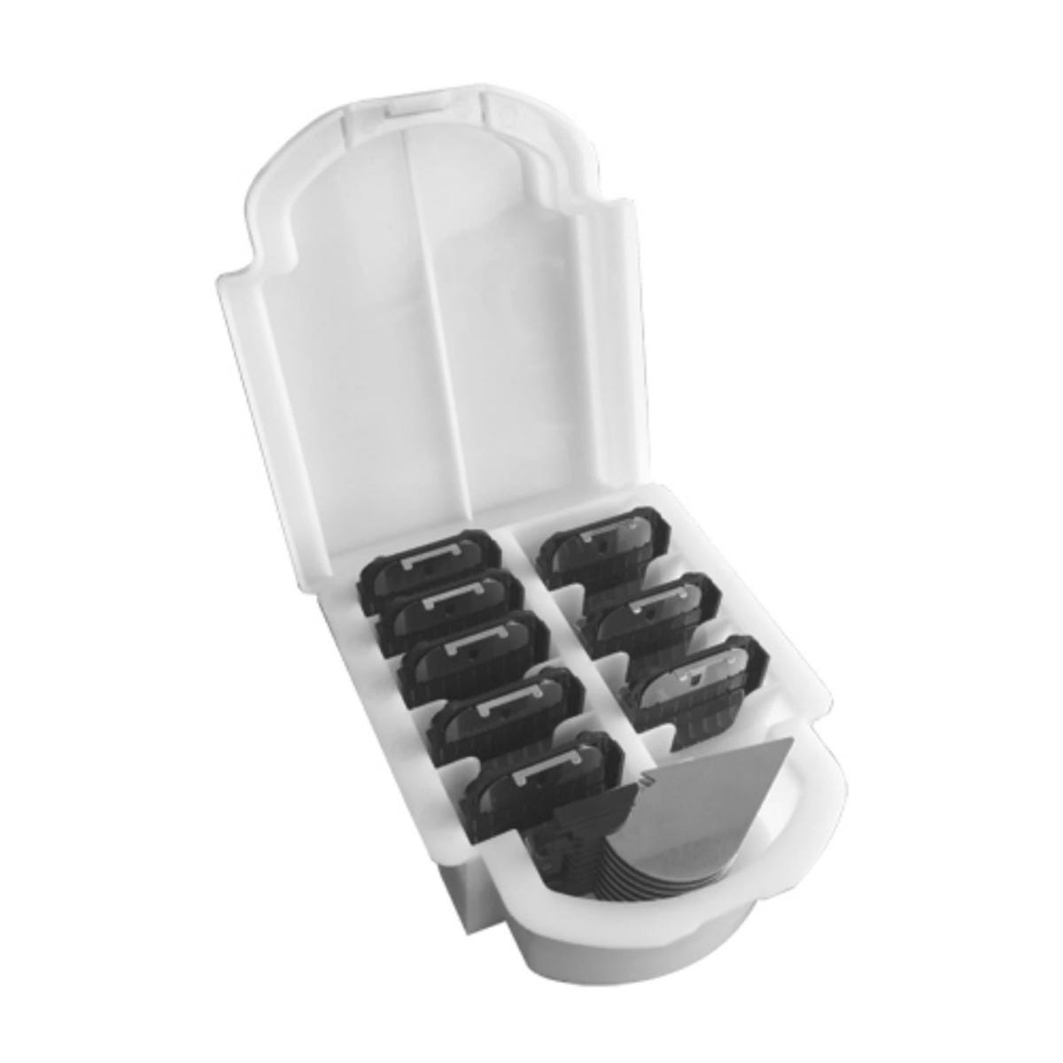 Picture of PetEdge SSSETART Artero Set of Metallic Snap On Combs - Pack of 9