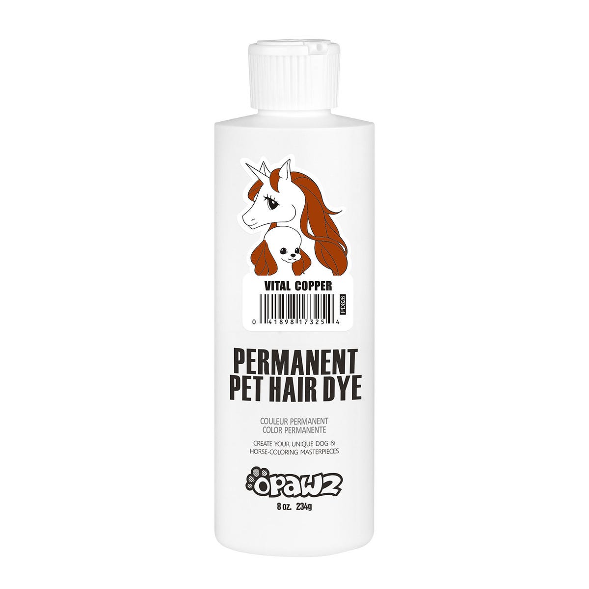 Picture of PetEdge ZX1604 08 11 8 oz Opawz Teddy Permanent Dog Hair Dye&#44; Vital Copper