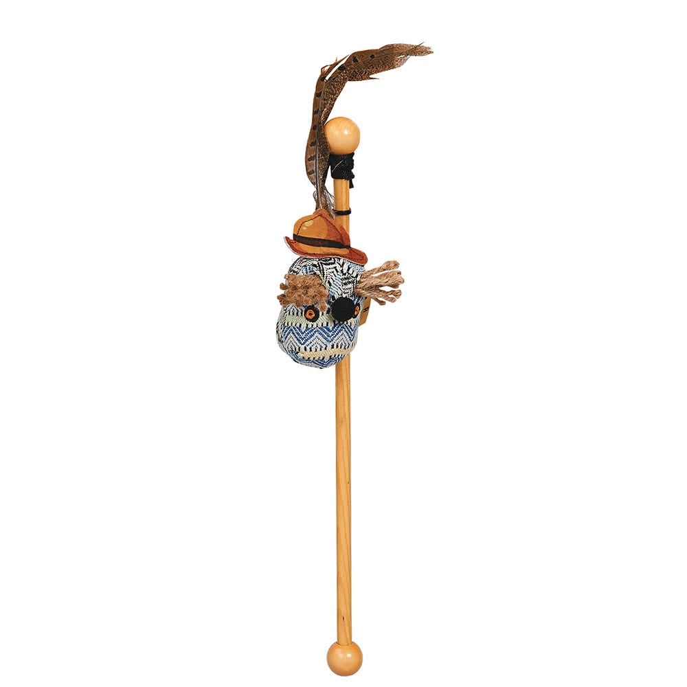 Picture of PetEdge ZW3217 20 Meow Town Cat Teaser Magnet Owl Toys