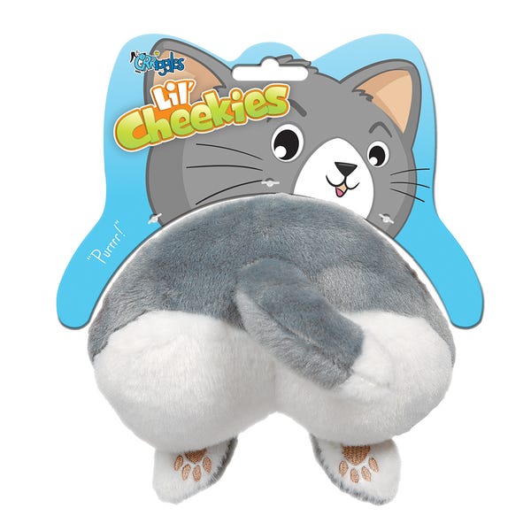 Grriggles Lil' Cheekies Dog Toy - Cat - One Size