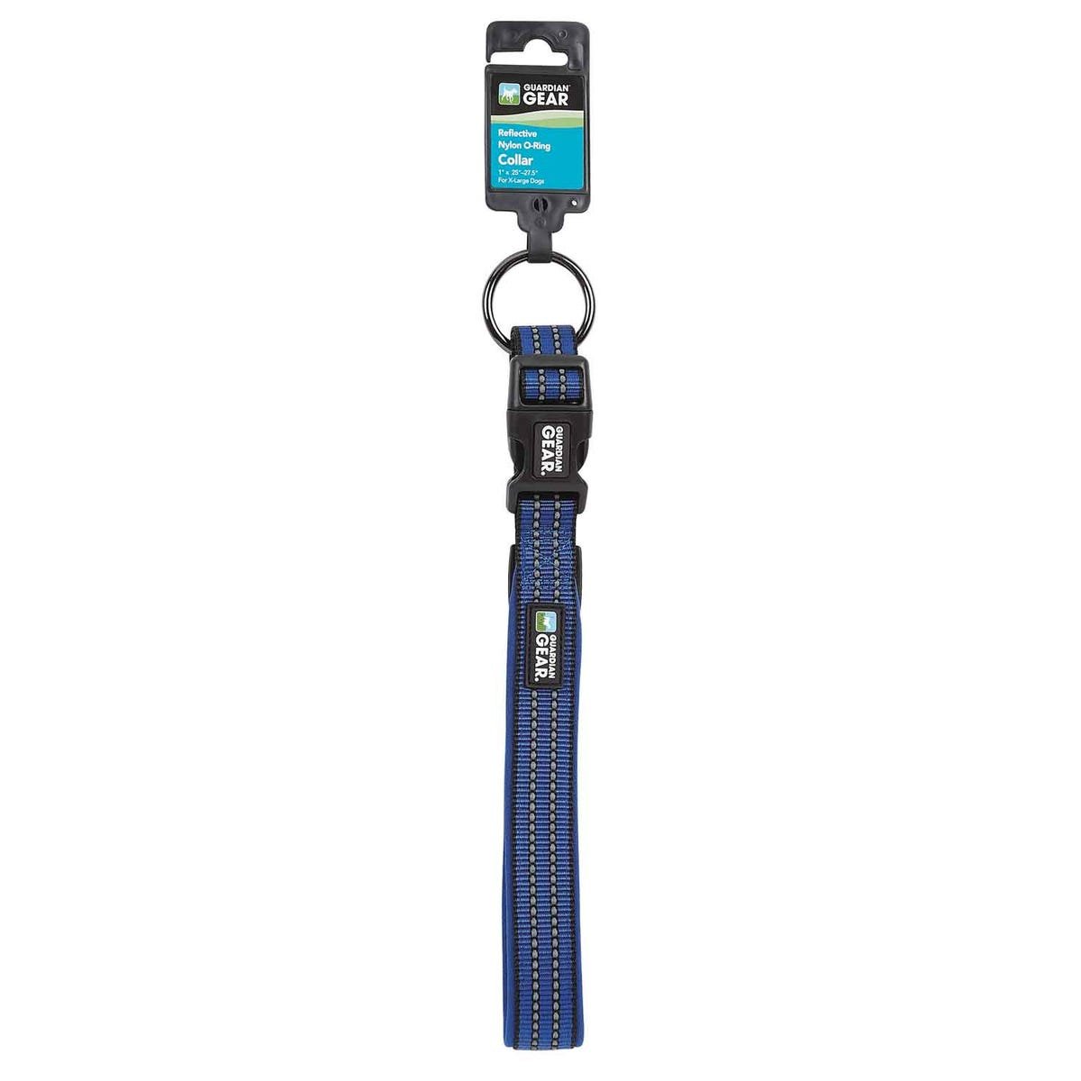 Picture of PetEdge ZA0006 20 19 Guardian Gear Reflect Nylon O-Ring Pet Collars&#44; Blue - Large
