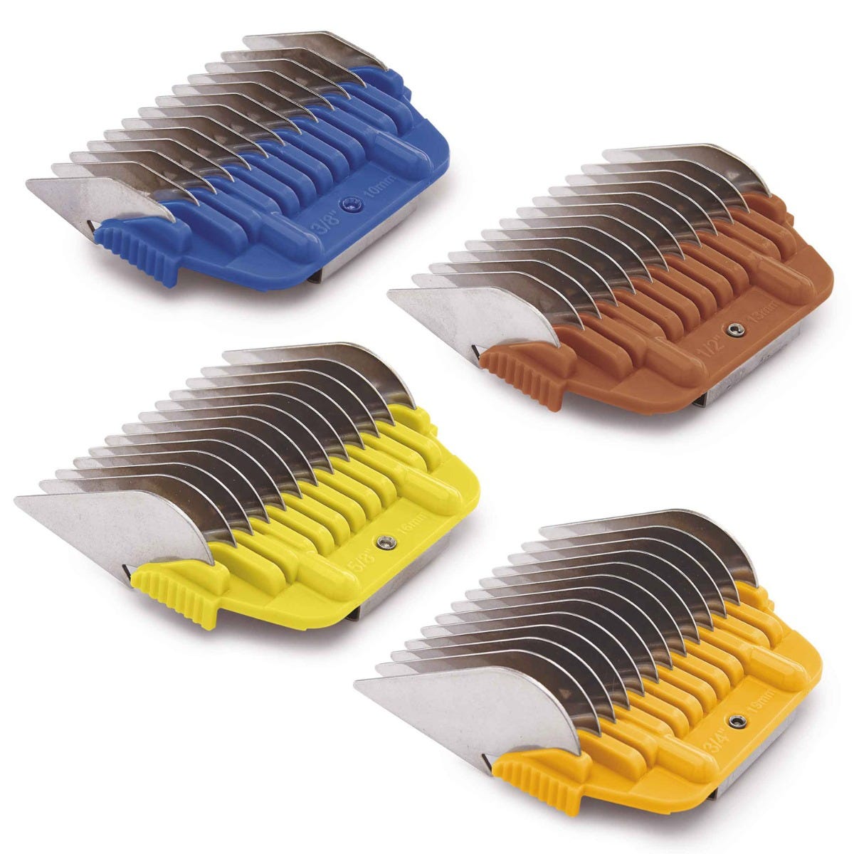 Picture of PetEdge SSSETAGSWS Affordable Grooming Shears Single Wide Snap On Combs - Set of 4
