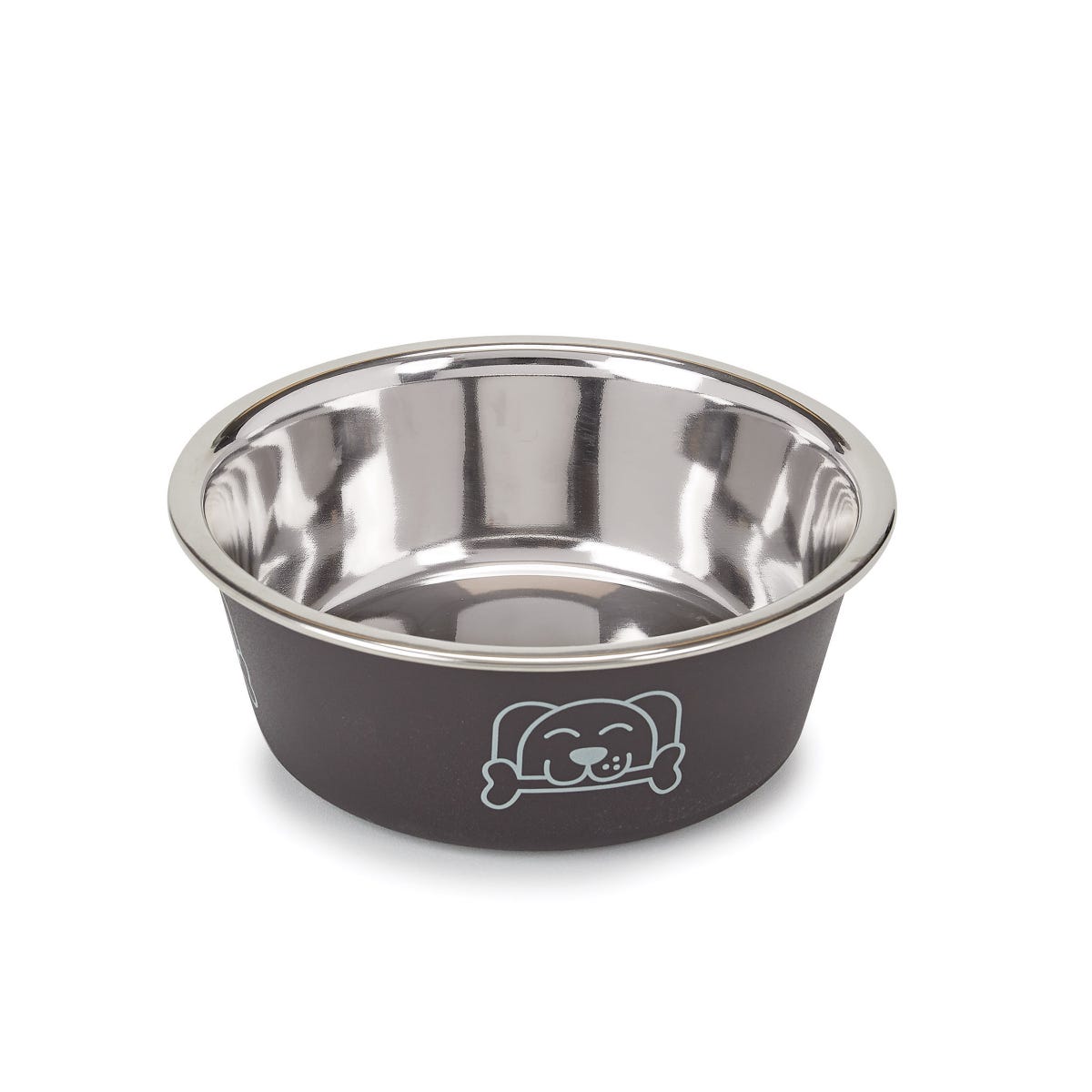 Picture of PetEdge ZW8006 25 16 ProSelect Stainless Steel Goodie Espresso Pet Bowl - Medium