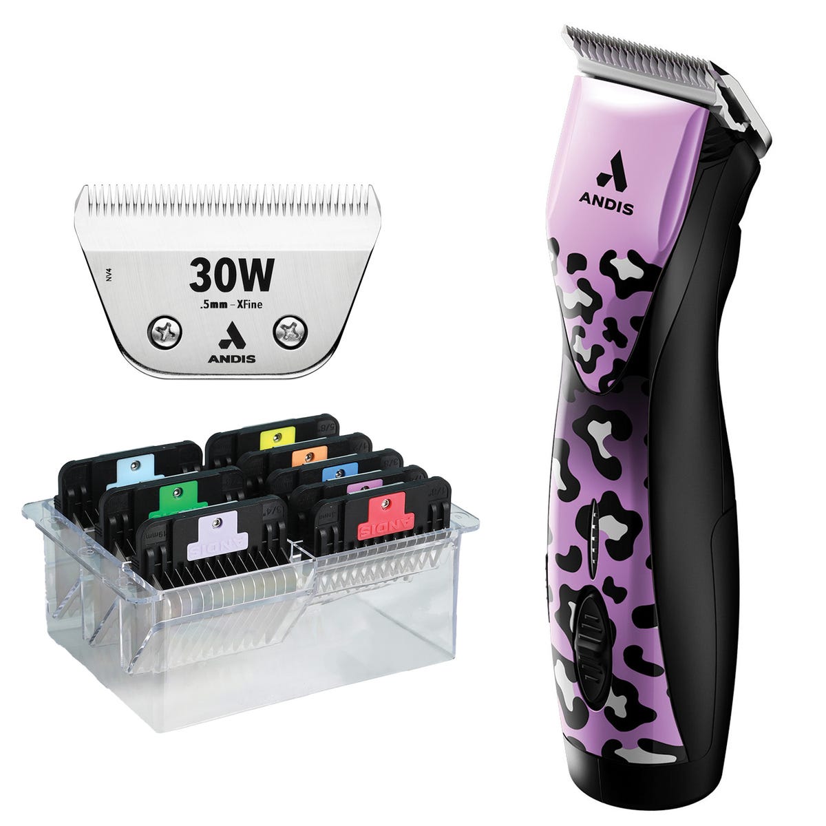 Picture of PetEdge AD753867 03 Andis ZRII 30W Wild Blade Clipper Kit - 8 Piece