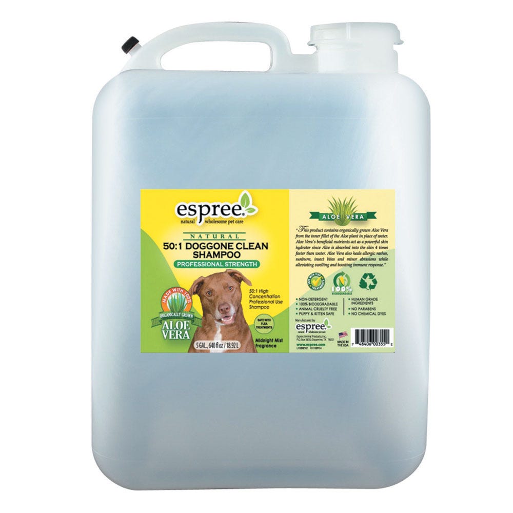 Picture of PetEdge ES158 99 14 5 gal Doggone Clean Espree 50-1 Dog Grooming Shampoo