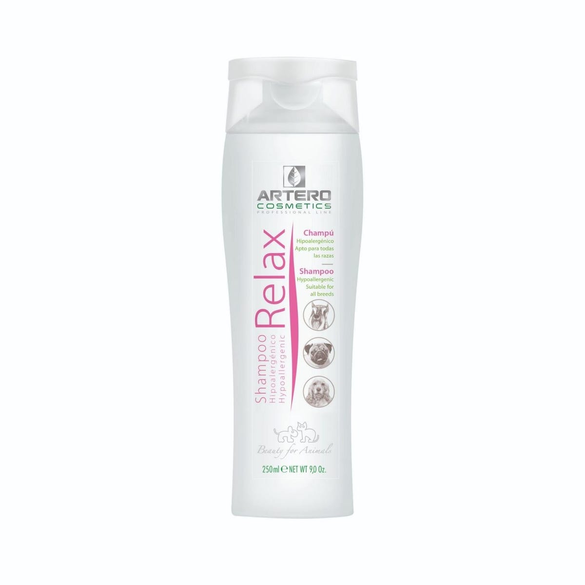 Picture of PetEdge AH665 9 oz Artero Relax Hypoallergenic Dog Grooming Shampoo