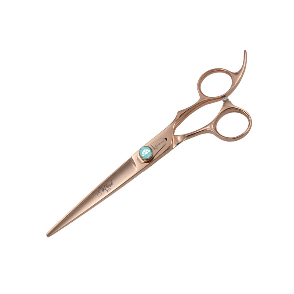 Picture of PetEdge KE1815 07 7 in. Kanchi Rose Pet Grooming Straight Shears