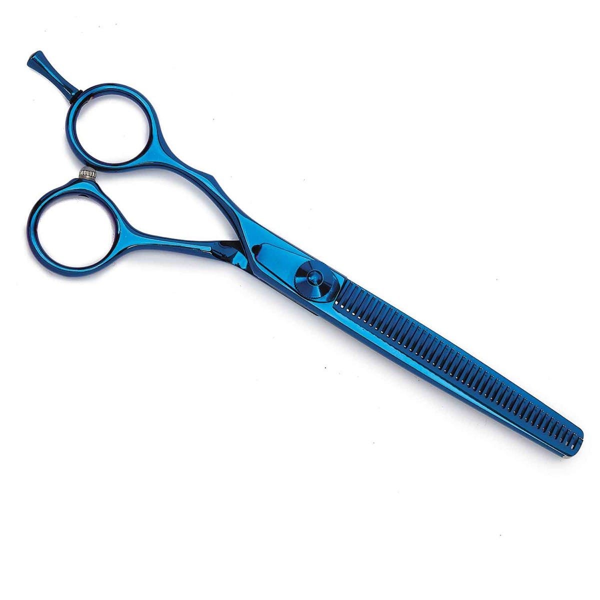 Picture of PetEdge TP5267 42 65 Master Grooming Tools 5200 Blue Ti 42T Thinning Left Shears