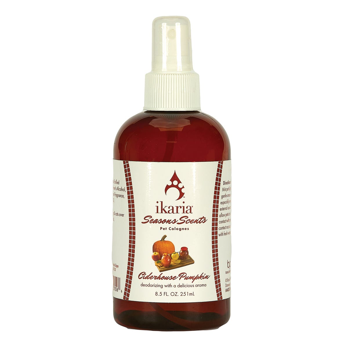 Picture of PetEdge ZX9118 85 20 8.5 oz Ikaria Cider House Pumpkin Pet Grooming Cologne