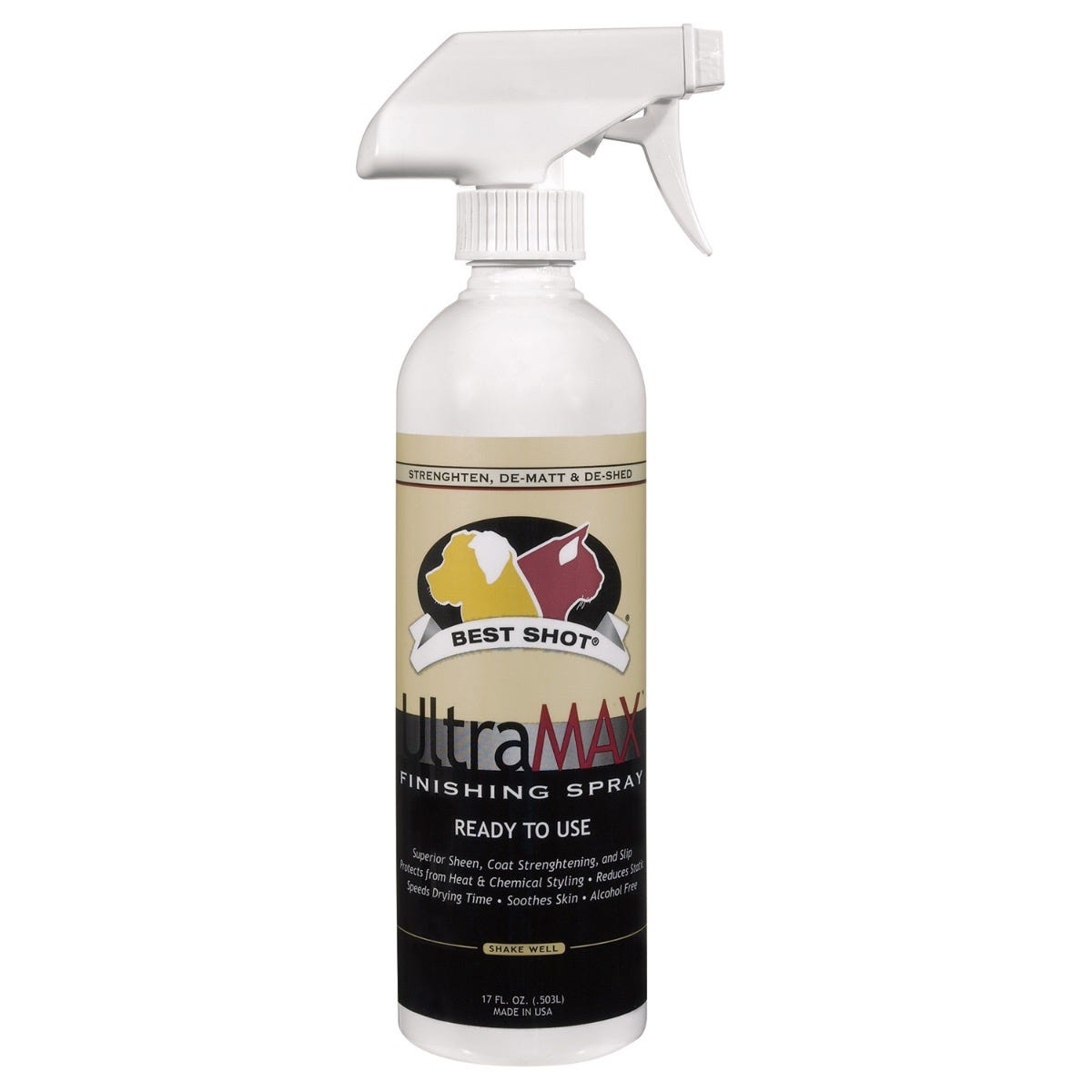 Picture of PetEdge ZX8117 17 17 oz Best Shot UltraMax Pro Dog Grooming Finish Spray