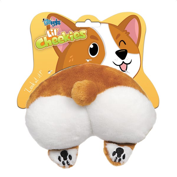 Grriggles Lil' Cheekies Dog Toy - Corgi - One Size