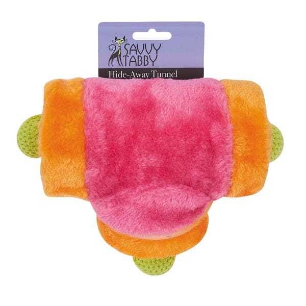 US2031 57 Savvy Tabby Hide-Away Tunnel Cat Toys
