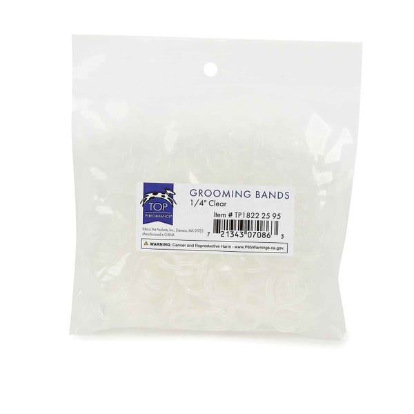 TP1822 25 95 0.25 in. Top Performance Grooming Band, Clear - 500 Count