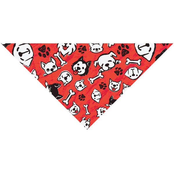 Picture of PetEdge ZX0528 83 Top Performance My Pups Red Pet Grooming Bandana