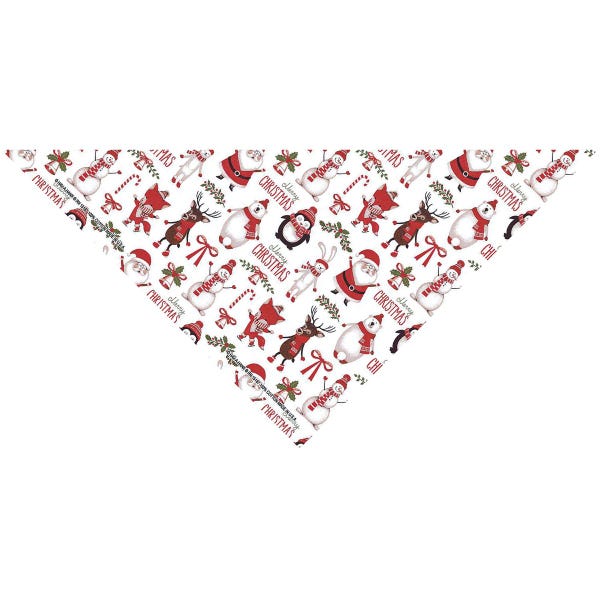 Picture of PetEdge ZX0714 95 Top Performance Winter Wonderland White Pet Grooming Bandana