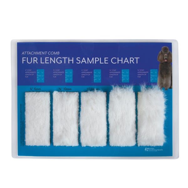 Picture of PetEdge TP8321 02 Master Grooming Tools Fur Length Chart for Attachment Combs