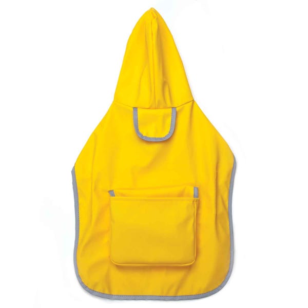 Picture of PetEdge US1919 12 99 Zack & Zoey Reversible Pocket Raincoat&#44; Yellow - Small