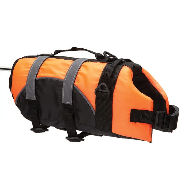 ZM9541 16 69 Guardian Gear Aquatic Pet Preserver Life Jackets, Orange - Medium
