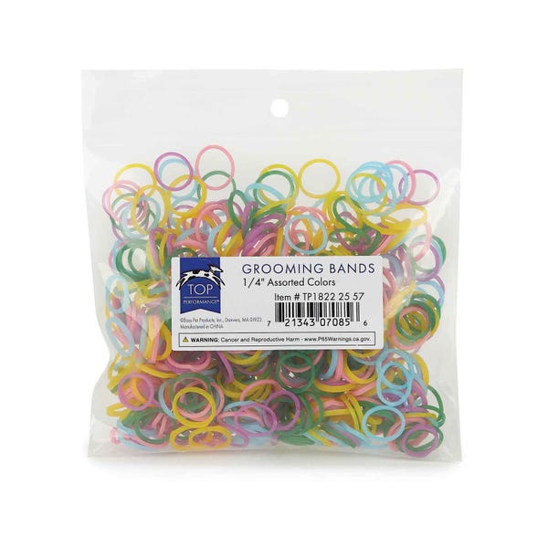 TP1822 25 57 0.25 in. Top Performance Grooming Band, Assorted Color - 500 Count