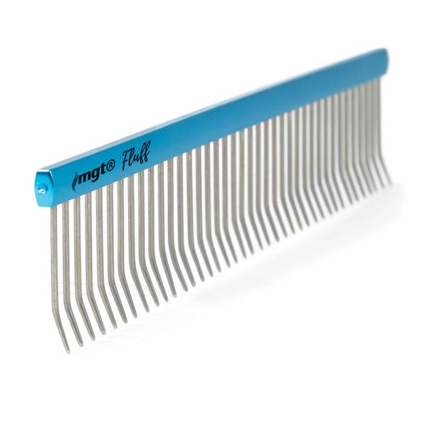 TP2085 19 10 10 in. Master Grooming Tools 39 Bend Pins Stainless Steel Fluffing Combs