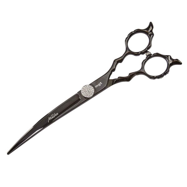 Picture of PetEdge TP3113 17 07 7 in. Master Grooming Tools Curved Mushu Shears