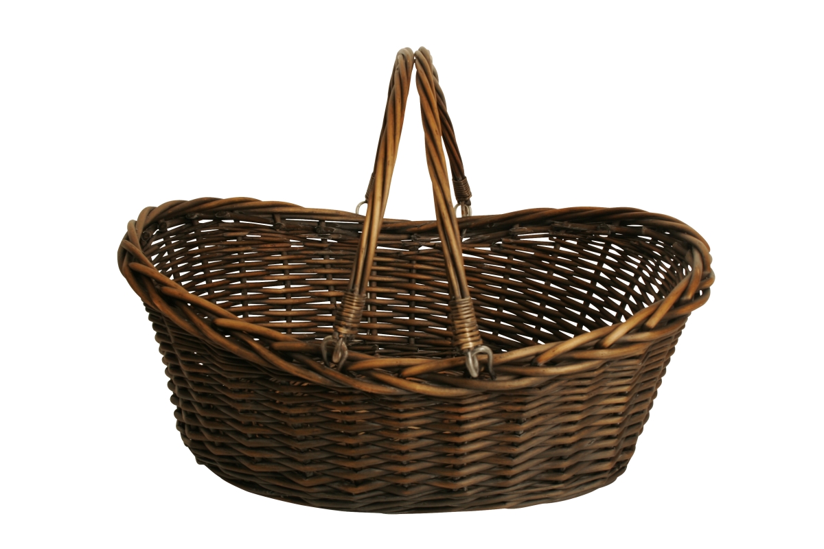 Picture of Wald Imports 1001-LG 19.5 in. Dark Willow Basket