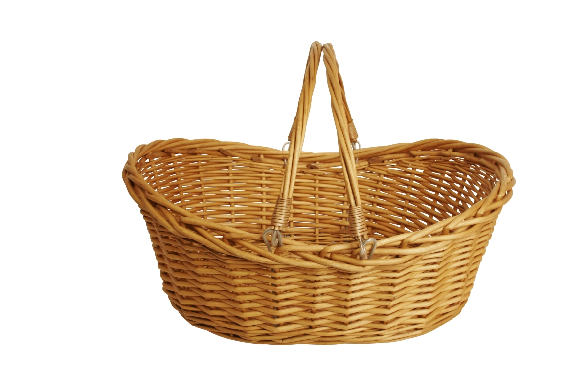 Picture of Wald Imports 1002-LG 19.5 in. Honey Finish Willow Basket