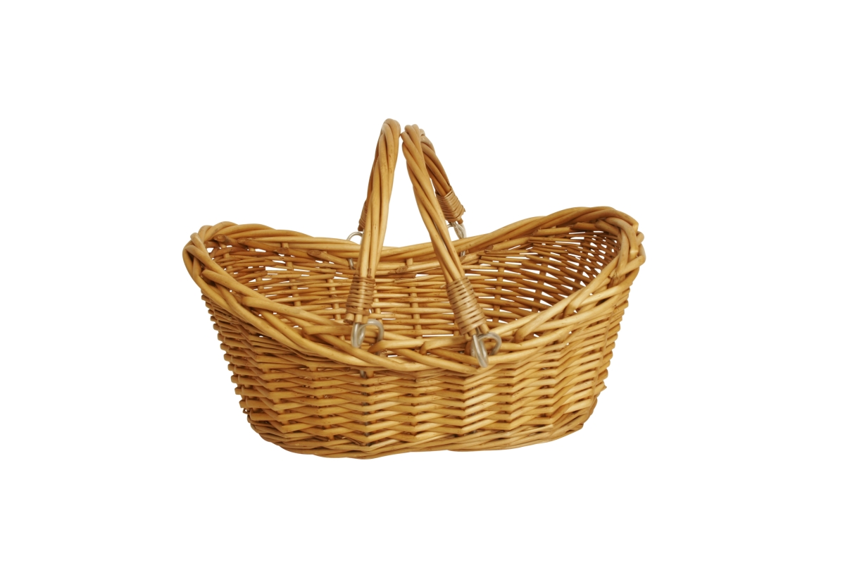 Picture of Wald Imports 1002-SM 13.5 in. Honey Finish Willow Basket