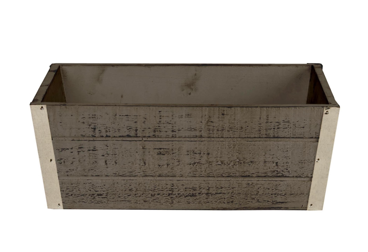 8134-D6-WW 13.5 in. Distressed Wood Planter