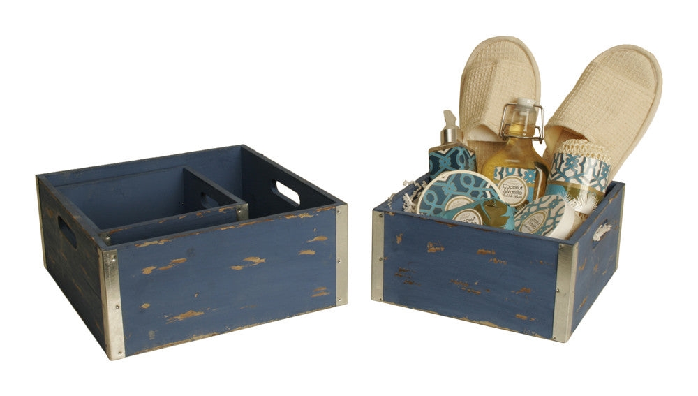 8139BL Blue Crate Set