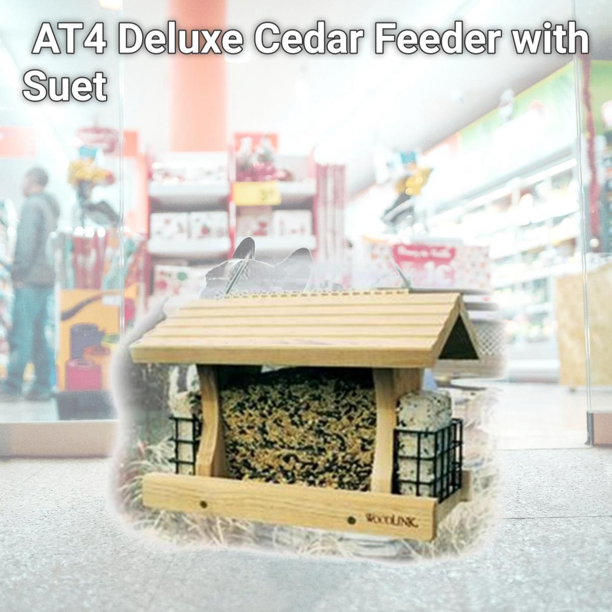 Picture of WoodLink AT4 Deluxe Cedar Feeder with Suet