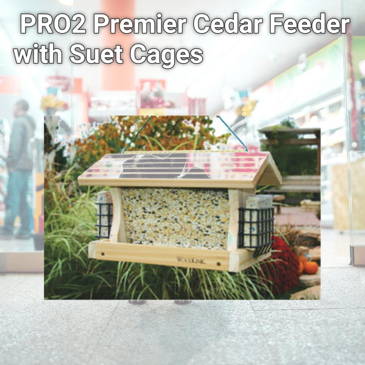 Picture of WoodLink PRO2 Premier Cedar Feeder with Suet Cages