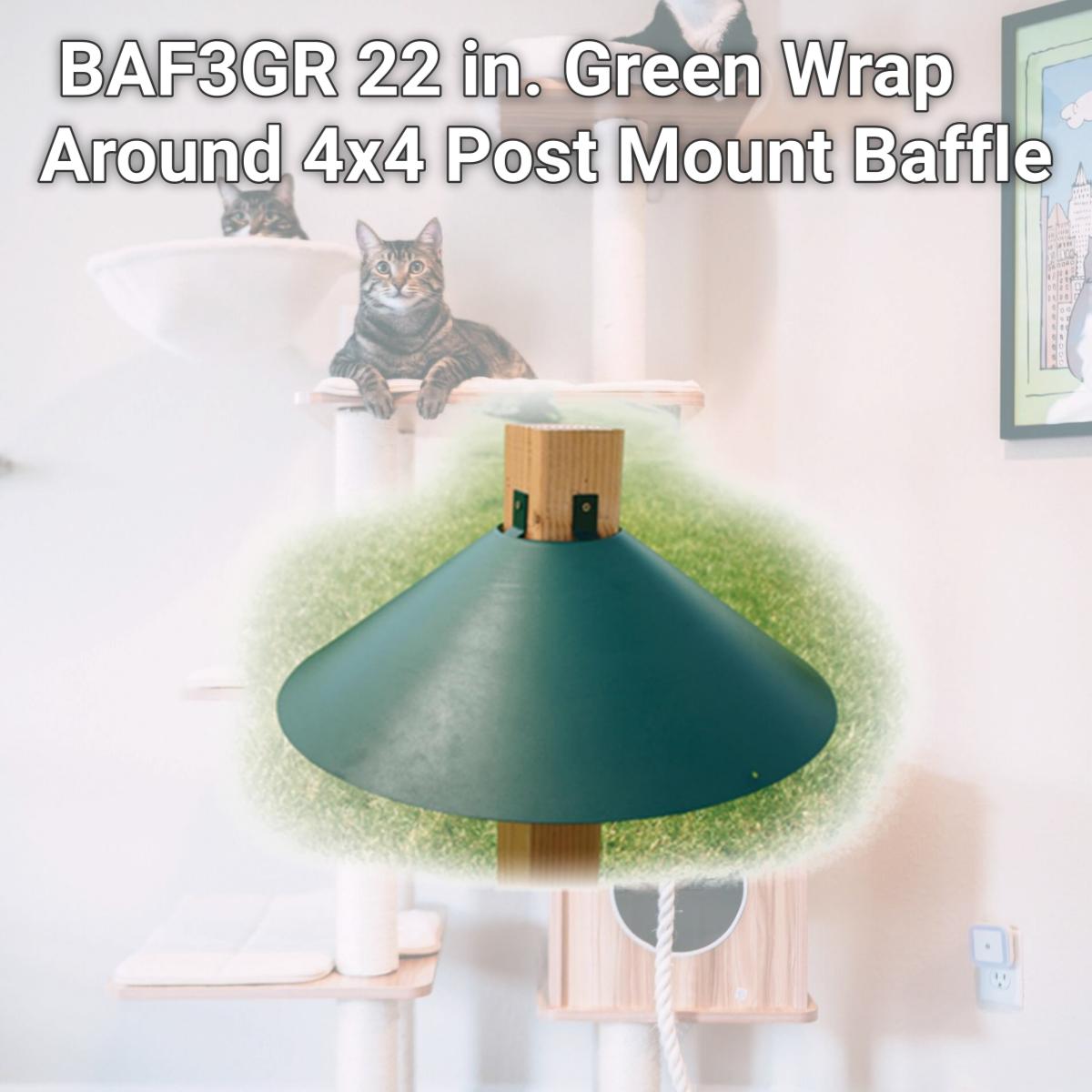 Picture of WoodLink BAF3GR 22 in. Green Wrap Around 4x4 Post Mount Baffle