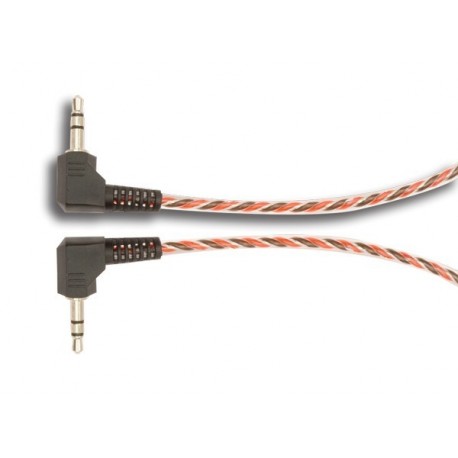 6 ft. 4000 Series 3.5 mm to 3.5 mm with Right Angle 2 Channel Auxilary Cable