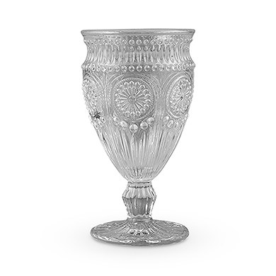 Picture of Weddingstar 9763-77 Vintage Style Pressed Glass Goblet&#44; Grey