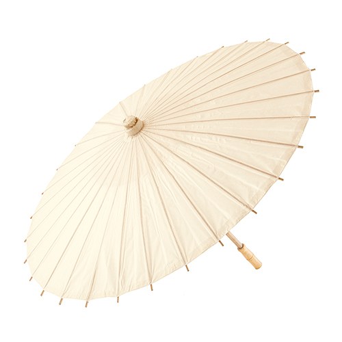 Picture of Weddingstar 9167-79 Paper Parasol with Bamboo Boning, Ivory