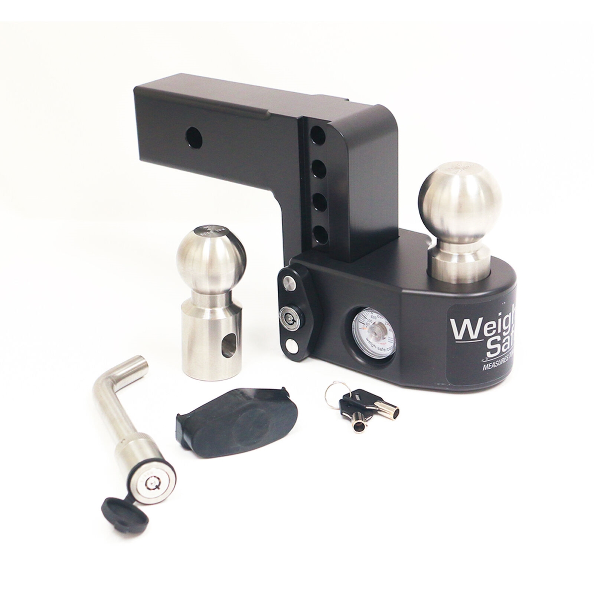 Weigh Safe LLC Weigh Safe Drop Hitch - 4" Drop for 2.5" Shank w/ Hitch Pin Lock Black | Camping World