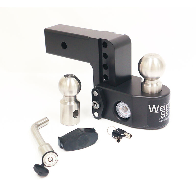 Weigh Safe LLC Weigh Safe Drop Hitch - 8" Drop for 2.5" Shank w/ Hitch Pin Lock Black | Camping World