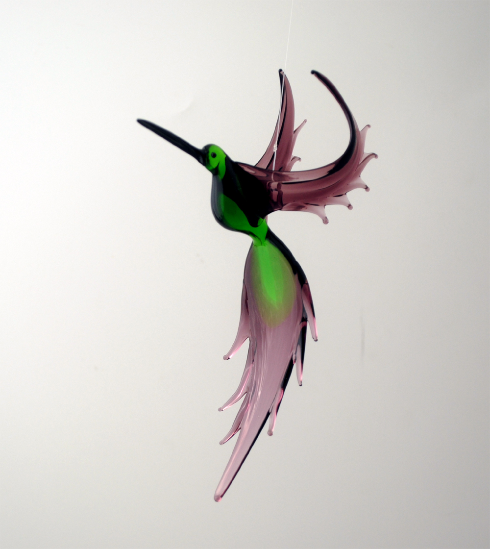 Picture of WGK Glass Art 36-210 Green Humming Bird - Green