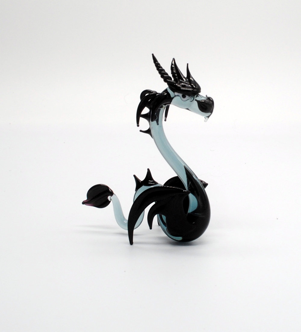 Picture of WGK Glass Art 36-910s Handmade Lamp Worked Glass Sea Dragon