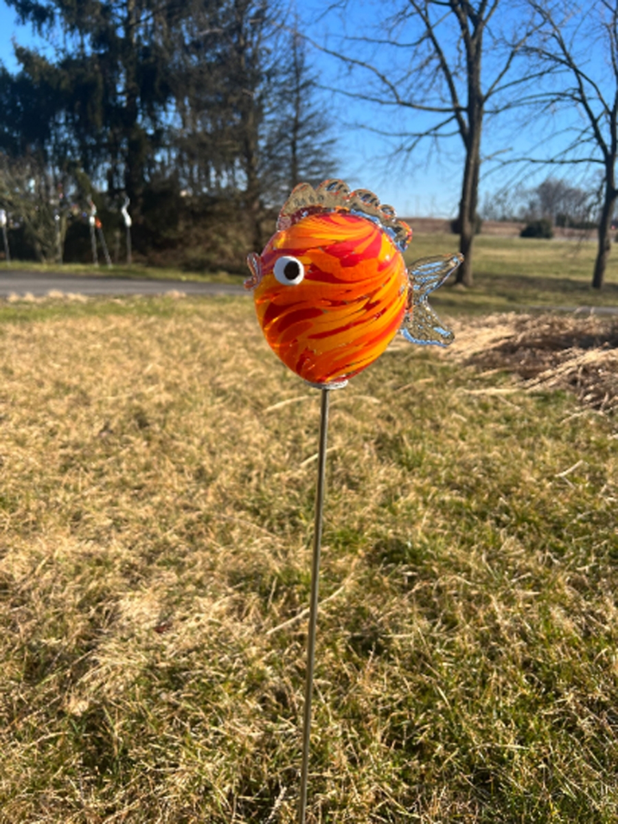 WGK Glass  Fish Garden Stake