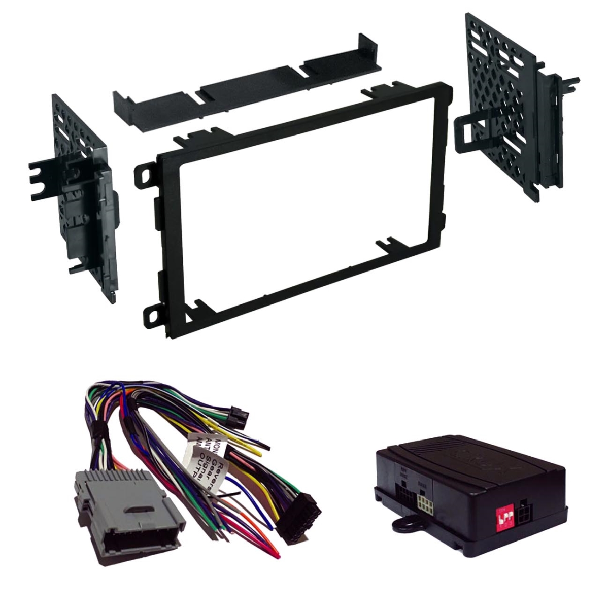 Crux DKGMC2D Radio Replacement with Double Din Dash Kit for 2002-2013 GM Class II Vehicles