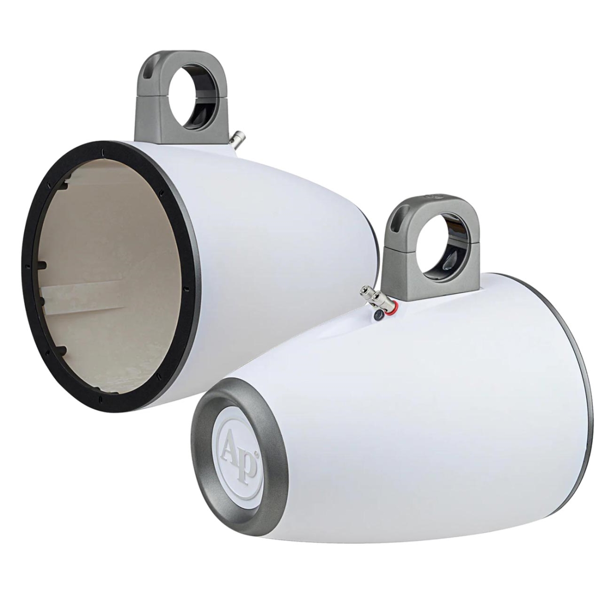 APMP1001WETW 10 in. Marine Wakeboard Tower Empty Speaker Enclosures - White